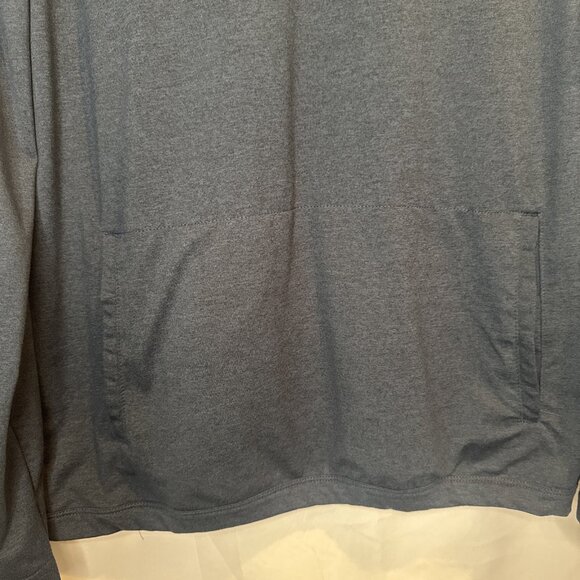 01 ALGO Men’s Blue/Green Long Sleeve Quick Dry Performance Hoodie Sz S NEW - Picture 3 of 11